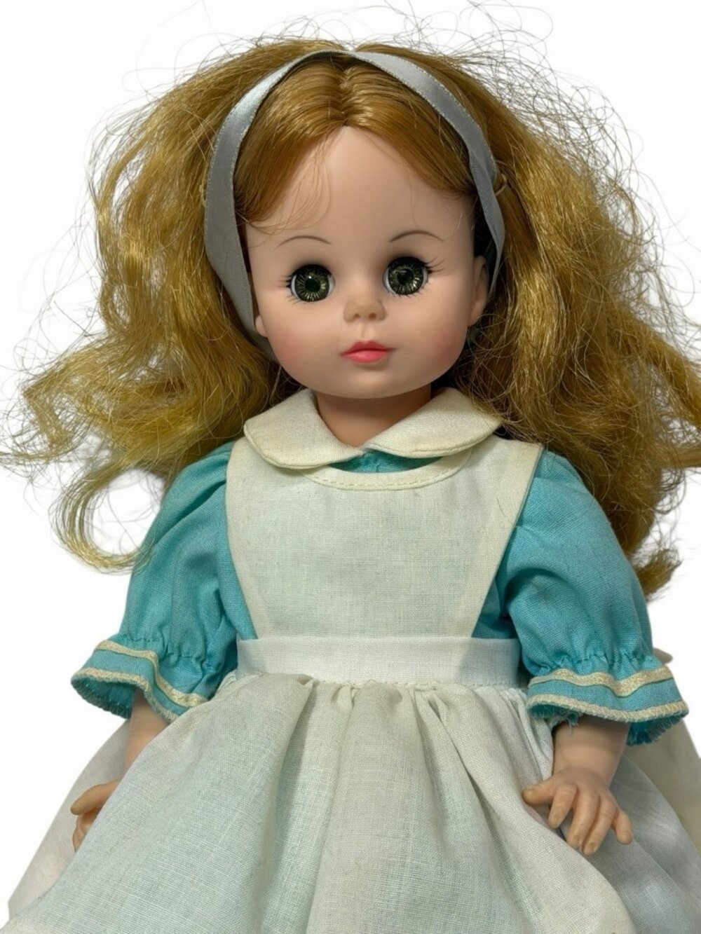 W/ HEADBAND Vintage Madame Alexander Alice in Wonderland 13"Doll ORIGINAL OUTFIT